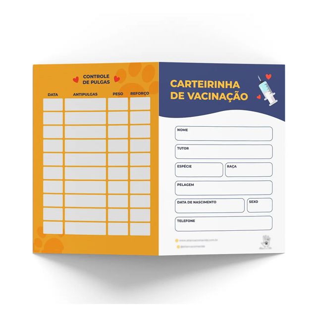 Carteirinhas Vacinação Pet